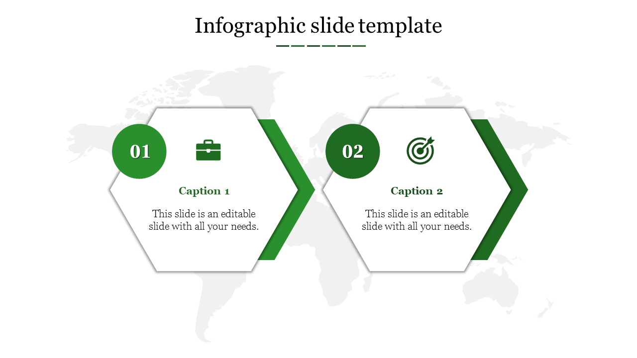 infographic slide template-2-green